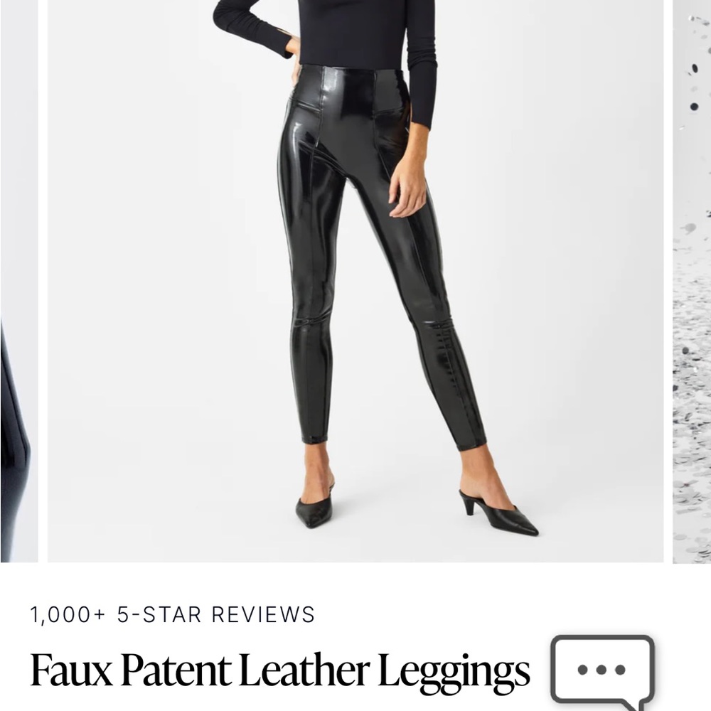 Spanx Faux Patent Leather Leggings